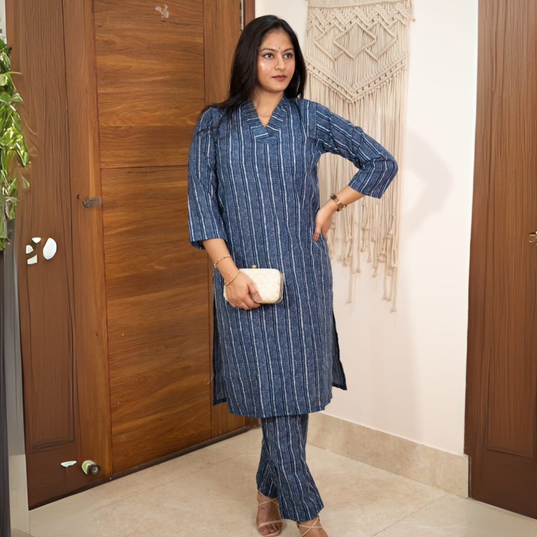 Lining kurti pant style -1 design