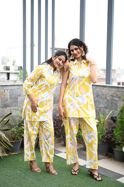 Printed floral co -ord set