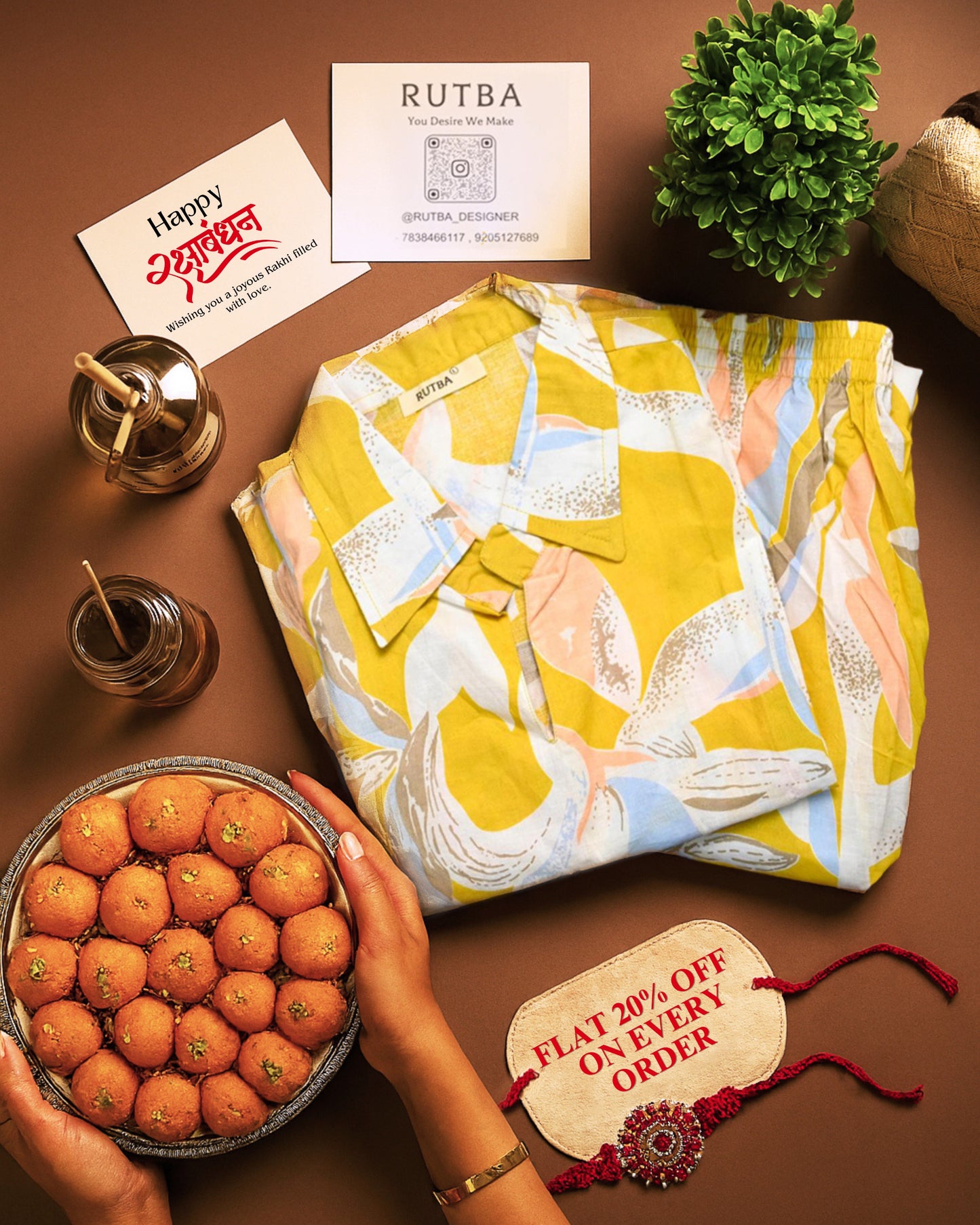 Printed floral co -ord set