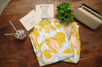 Printed floral co -ord set