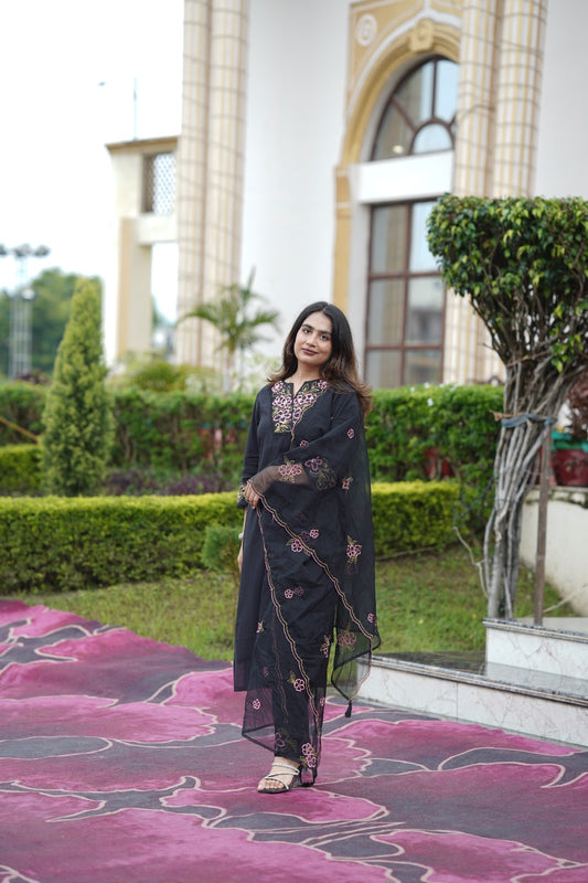 Black elegant suit set