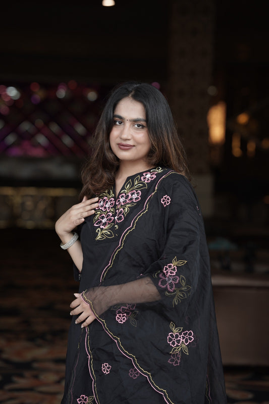 Black elegant suit set