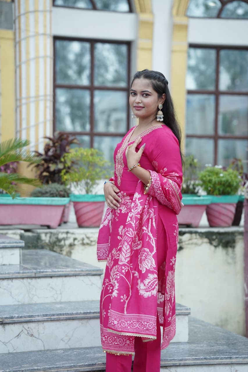 Premium Crepe Suit set