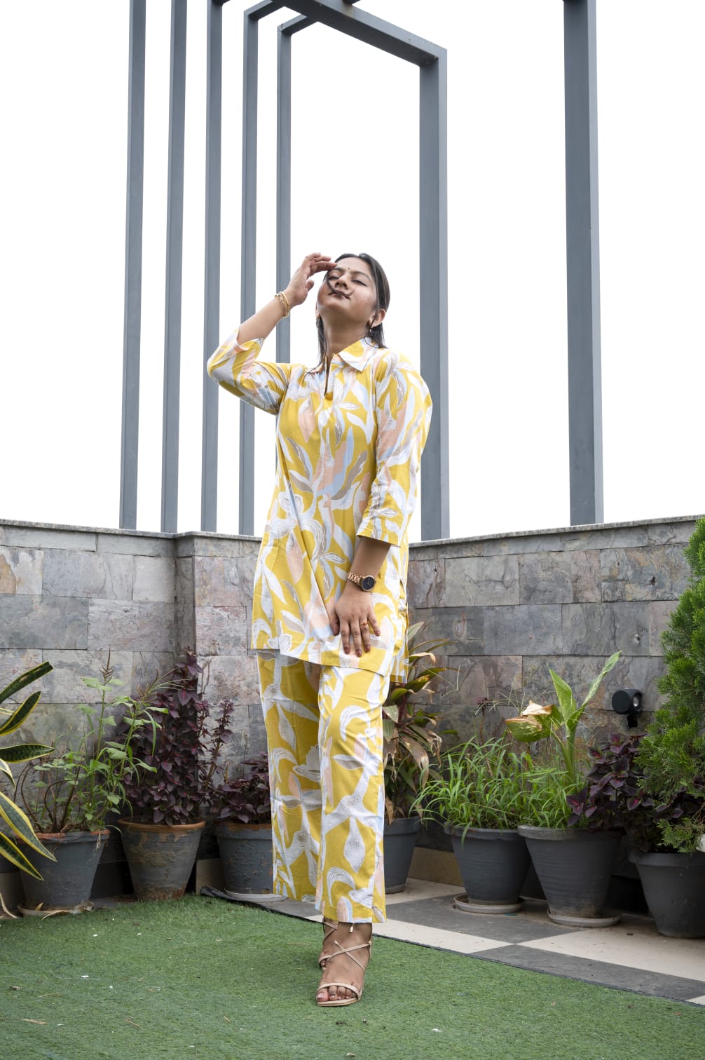 Printed floral co -ord set