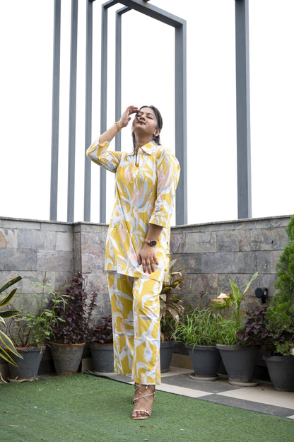 Printed floral co -ord set